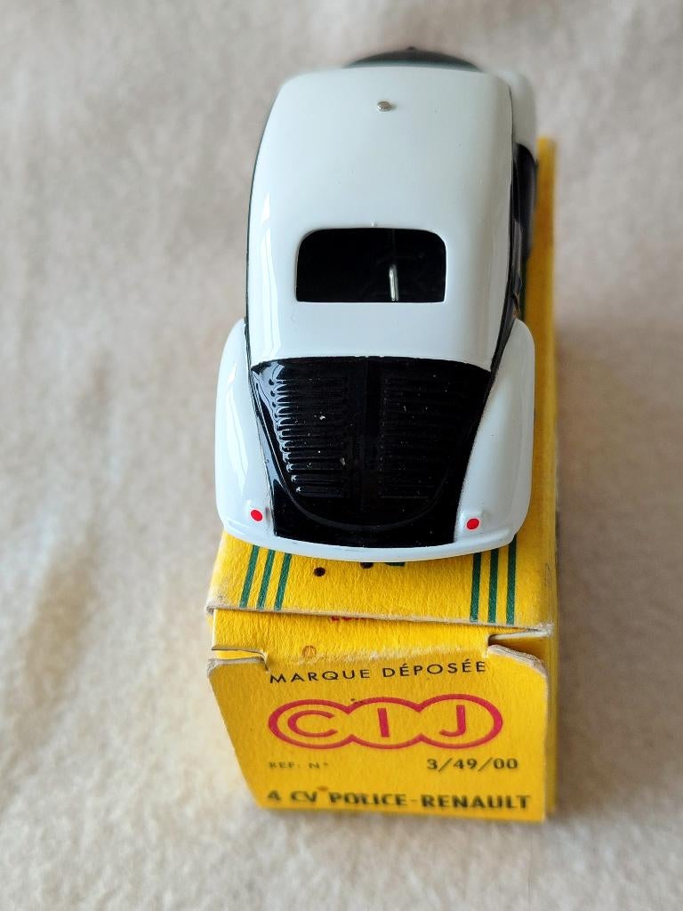 Renault 4 CV Police 1959 – CIJ France 1/43 – Miniature Métal Vintage
