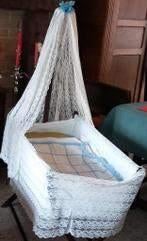 retro BABY wieg met met houten onderste, Ophalen, 85 tot 100 cm, Gebruikt, 140 tot 160 cm