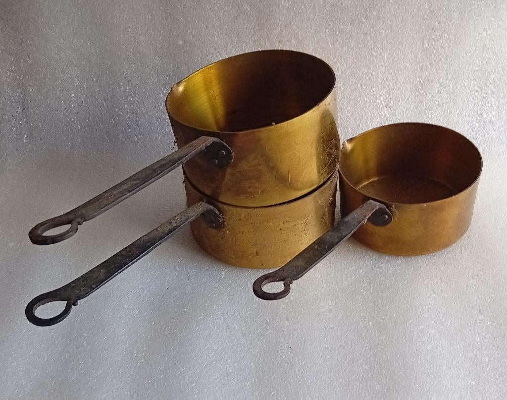 casseroles anciennes en cuivre, Antiquités & Art, Enlèvement ou Envoi, Cuivre