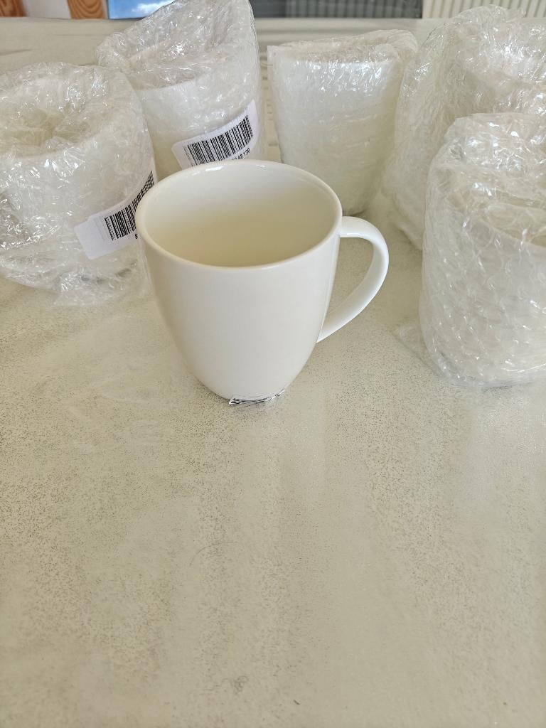 Tassen - 6 stuks nieuw - wit - 250ml, Huis en Inrichting, Keuken | Servies, Ophalen, Overige materialen, Nieuw, Effen