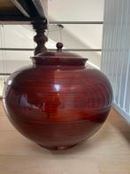 Pot decoratif en bambou laqué, Maison & Meubles, Accessoires pour la Maison | Vases, Rouge, Comme neuf, Enlèvement, Autres matériaux