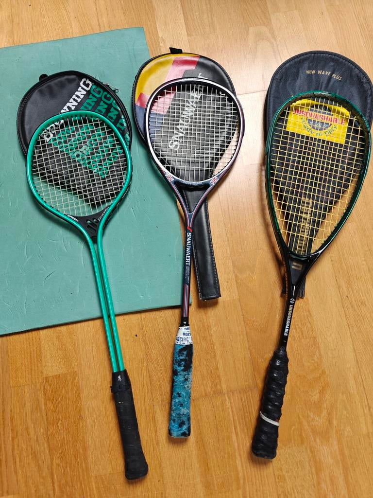 3 squash rackets, Sport en Fitness, Squash, Ophalen