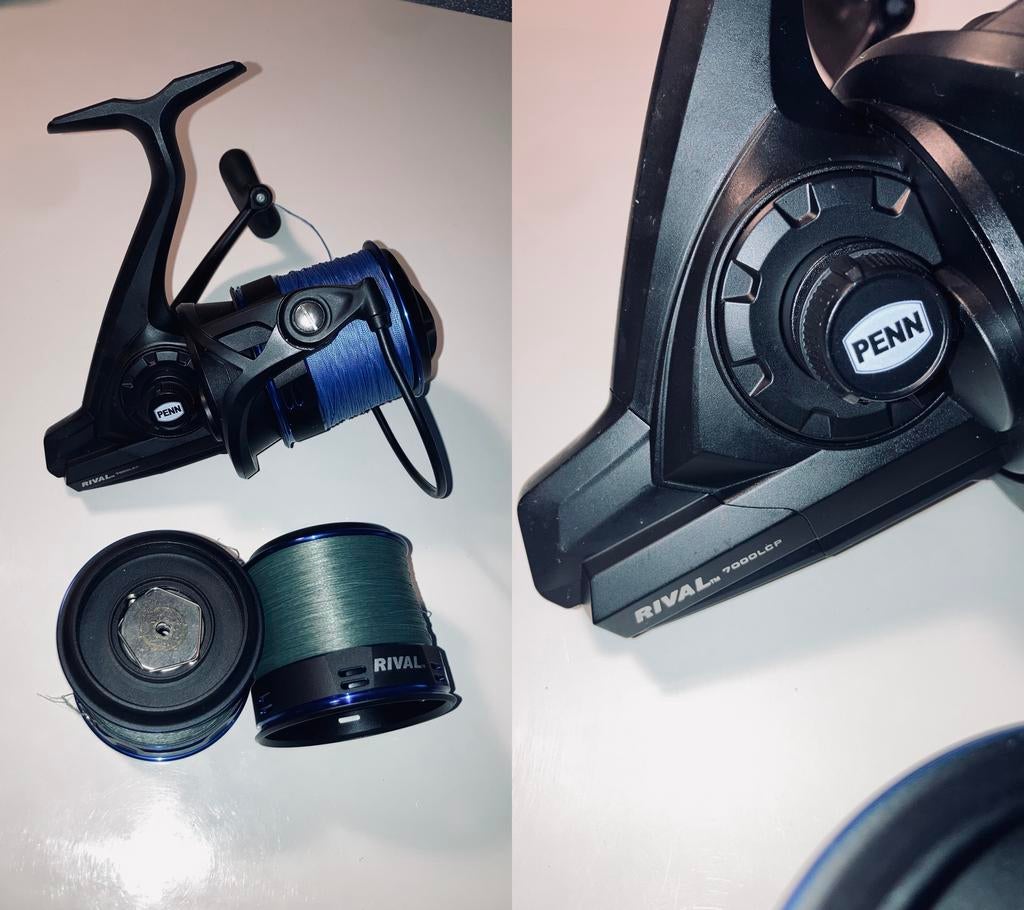 Penn rival 7000 met 2 extra spoelen, Watersport en Boten, Ophalen, Zo goed als nieuw