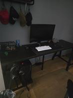 Twee donkerbruine bureau van IKEA, 2 meter lang en 60, Maison & Meubles, Bureaux, Enlèvement, Bureau