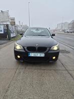 BMW 520i - Automaat, Auto's, Zwart, Navigatiesysteem, Zwart, Leder