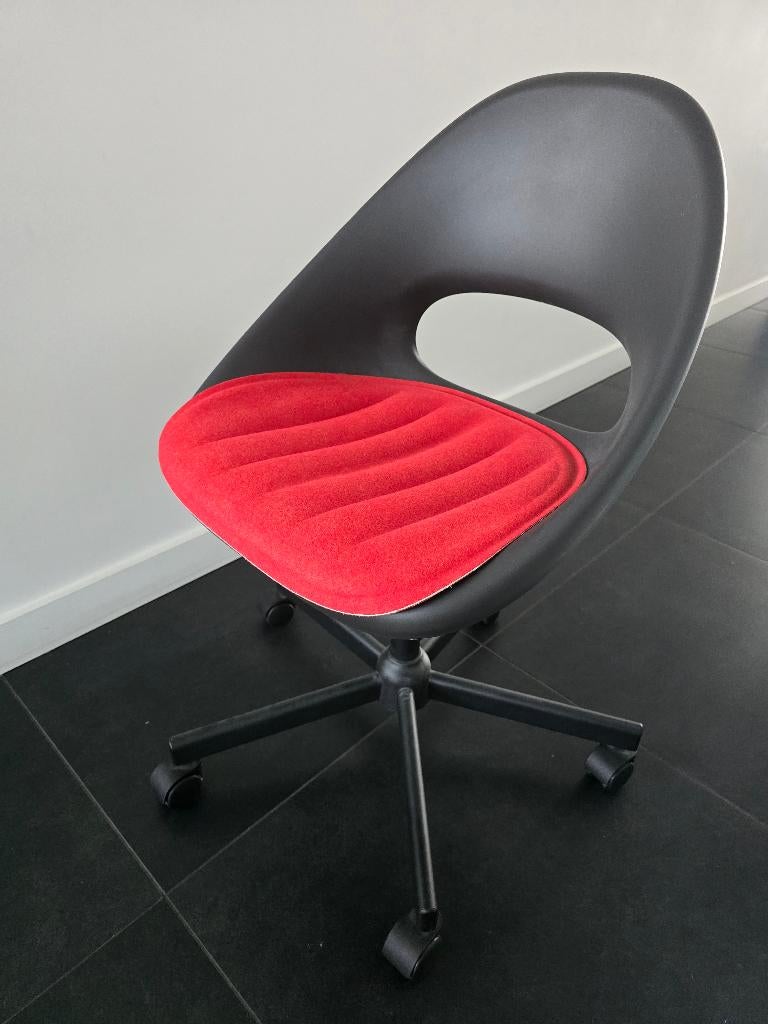 IKEA Eldberget bureaustoel + zitkussen, Huis en Inrichting, Bureaustoelen, Zo goed als nieuw, Bureaustoel, Grijs, Ergonomisch