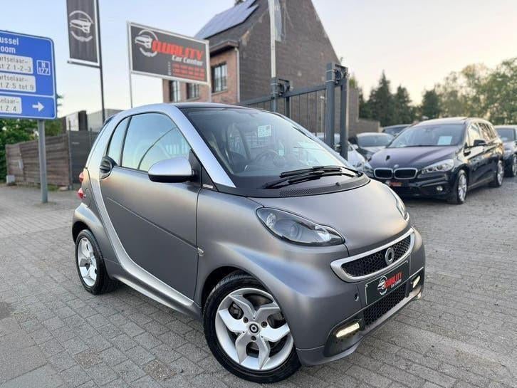 Smart Fortwo Coupe *CITY BEAN* 2014 042000km Pano Leder Full, Auto's, Smart, Leder, Bedrijf, Grijs, 999 cc