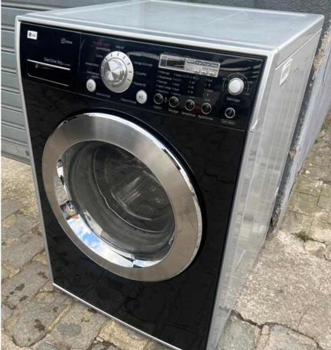 12 mois de garantie Lave linge LG Dir.Drive - Grand format, Tuin en Terras, Droogmolens en Wasrekken, Zo goed als nieuw, Wasrek