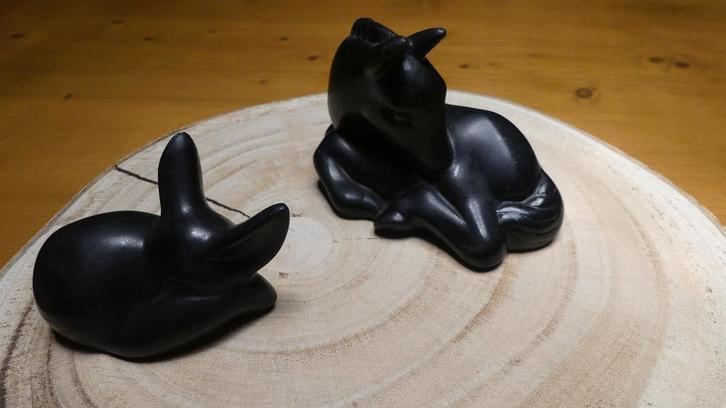 verzameling zwarte dierenbeeldjes, Verzamelen, Beelden en Beeldjes, Gebruikt, Dier, Ophalen