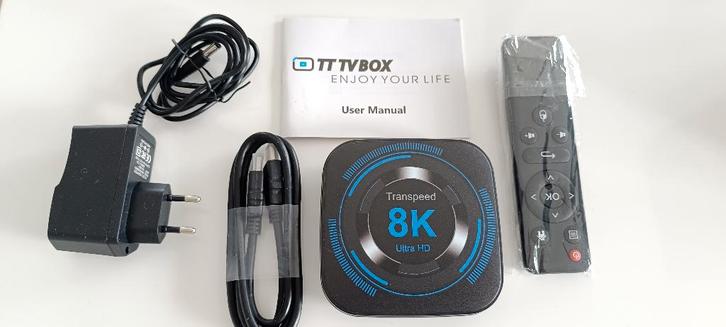 Android TV Box 12.0 4GB/64GB/8K (nieuw), Audio, Tv en Foto, Mediaspelers, Nieuw, HDMI, Ophalen