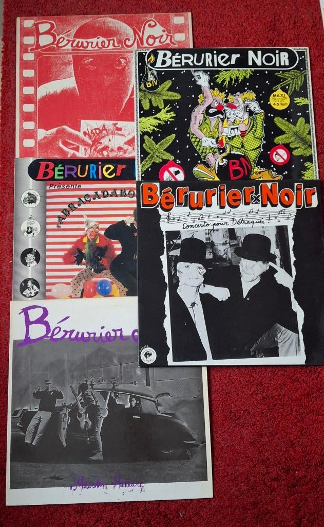 vinyl berrurier zwart LP 33t Maxi singles 12", Cd's en Dvd's, Vinyl | Overige Vinyl, Gebruikt, Originele persing, 1980 - 1989