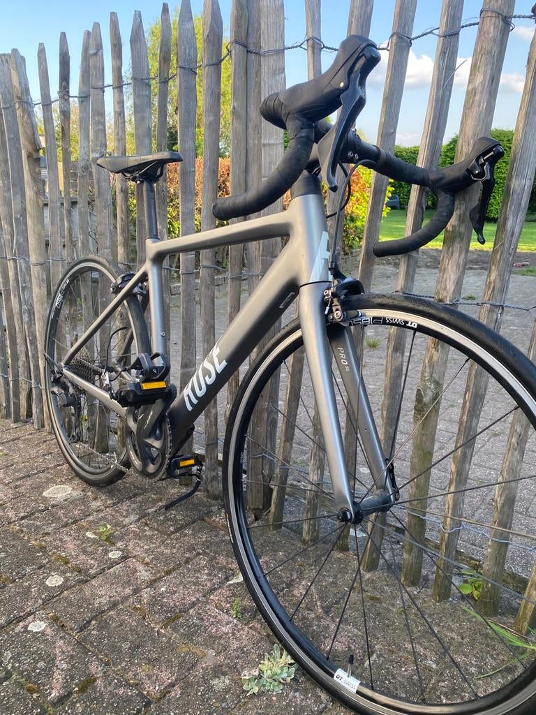 Aluminium racefiets ROSE PRO SL 105 maat48cm matt silvergrey, Autres marques, Comme neuf, Enlèvement, Plus de 20 vitesses