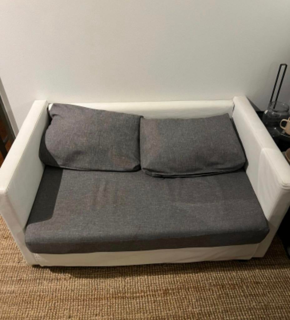 Zetelje voor studentenkot of -kamer., Huis en Inrichting, Slaapkamer | Slaapbanken, Ophalen, Wit