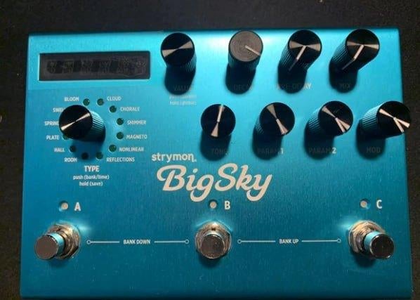 Strymon BigSky Stereo Reverb pedaal, Envoi, Comme neuf, Reverb