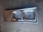Evier inox double, Enlèvement, Neuf, Inox