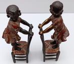 2 beelden 30 cm in brons samen voor 80 euro, Antiek en Kunst, Antiek | Brons en Koper, Ophalen of Verzenden, Brons