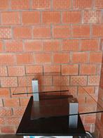 Salontafel in glas met arduinen sokkel, Ophalen, Gebruikt, Glas