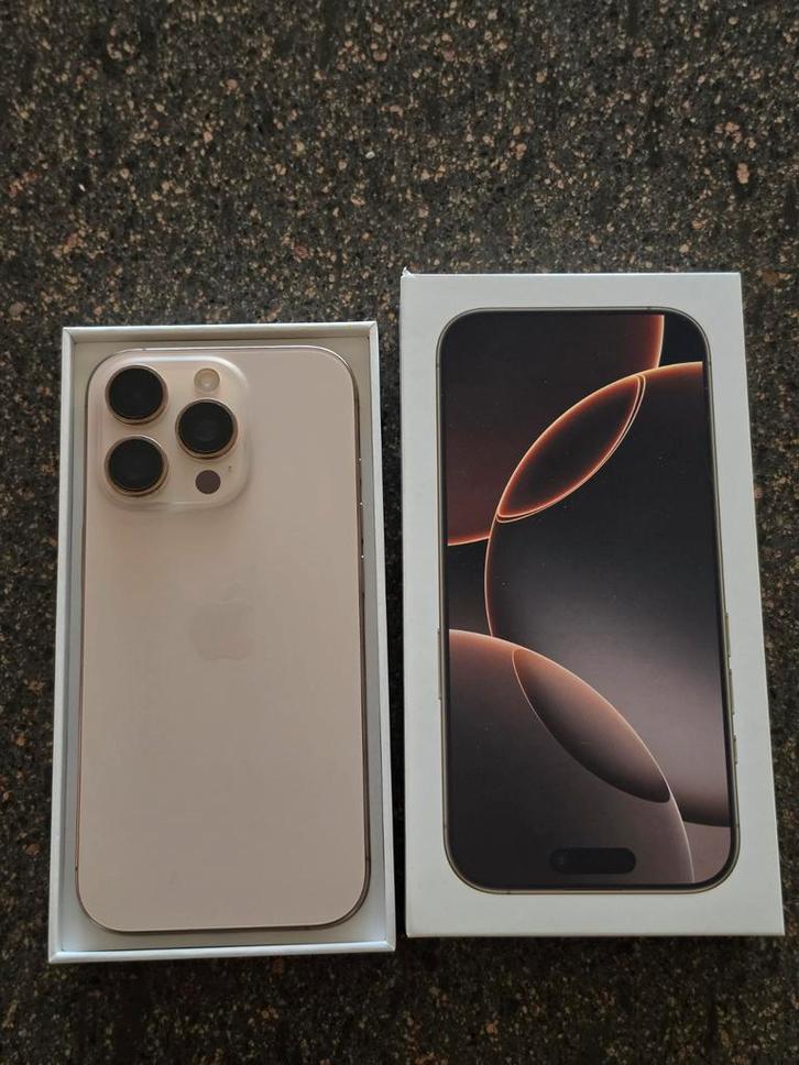 Apple iPhone 16 Pro dessert 128 gb, Telecommunicatie, Mobiele telefoons | Apple iPhone, Zo goed als nieuw, 128 GB, iPhone 16 Pro