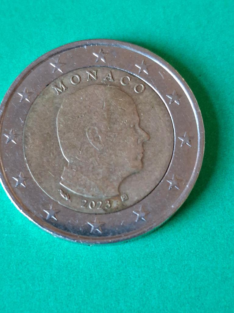 2023 Monaco 2 euros, Timbres & Monnaies, Monnaies | Europe | Monnaies euro, Envoi, Monaco, 2 euros, Monnaie en vrac