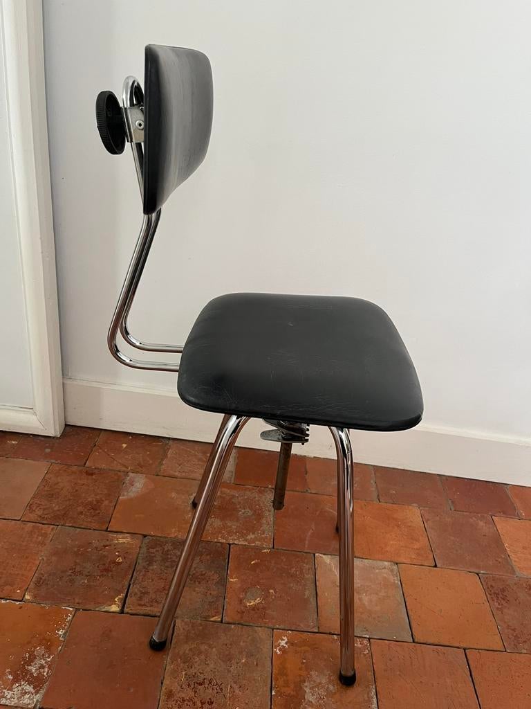 VINTAGE KRUK ATELIERKRUK CHROOM VERHOOGBAAR, Antiek en Kunst, Ophalen