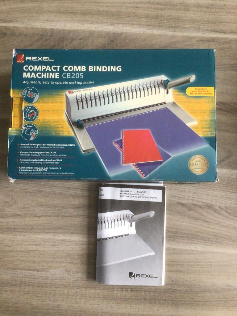 Rexel compact comb binding machine CB205, Ophalen of Verzenden, Gebruikt