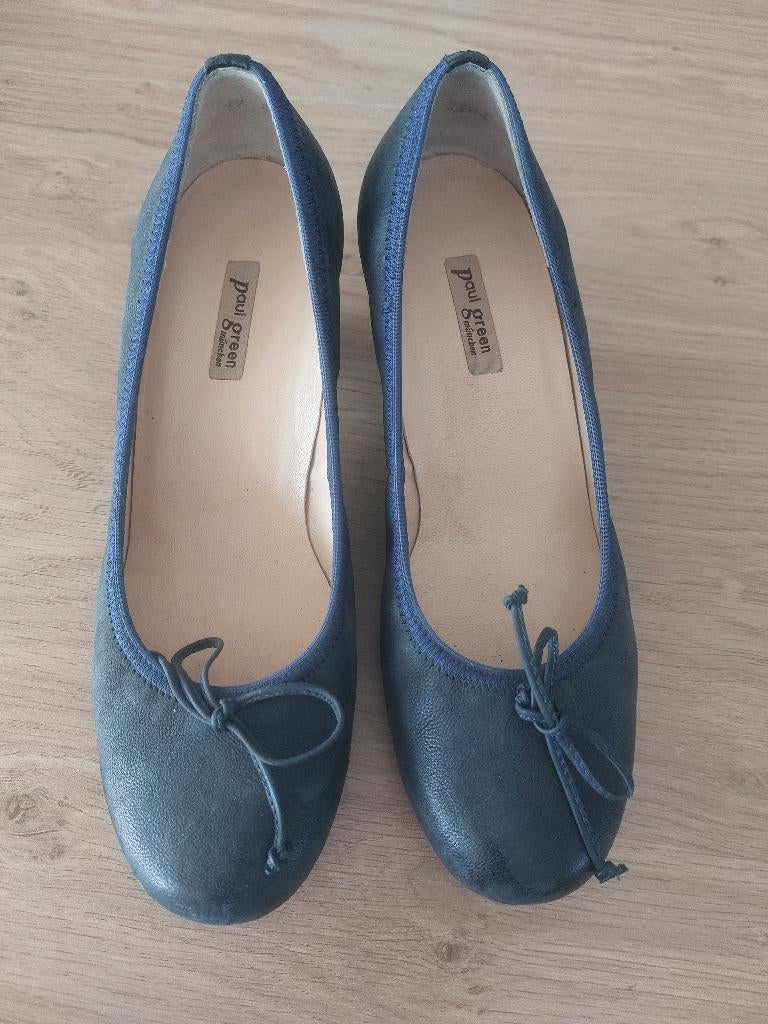 Blauwe ballerina's - maat 3 1/2, Blauw, Paul Green, Gedragen, Ballerina's
