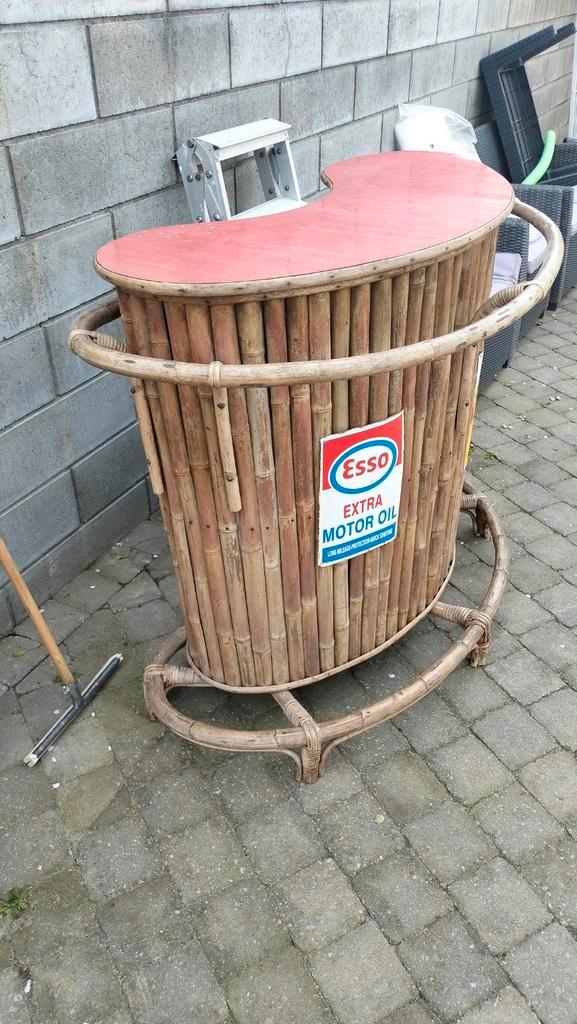 Bar en Bambou Vintage formica, Huis en Inrichting, Overige Huis en Inrichting, Ophalen