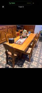 Salle a manger en chêne massif avec chaise, Enlèvement