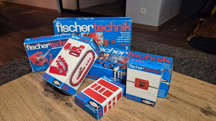 Vintage fischertechnik bundel 010 020 25/3 mot.1 mot.2 mot.6, Kinderen en Baby's, Speelgoed | Educatief en Creatief, Gebruikt