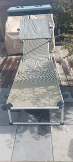 Ligbed voor tuin-verkocht, Tuin en Terras, Ophalen, Gebruikt, Aluminium, Verstelbaar