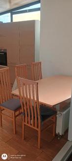 table avec chaises, Maison & Meubles, Tables | Tables à manger, Quatre personnes, 150 à 200 cm, Enlèvement, Utilisé