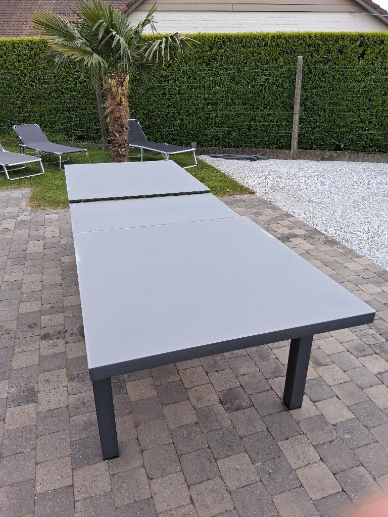 tuitafel uittrekbaar met stoelen, Ophalen, Tuinset, Eettafel, 8 zitplaatsen