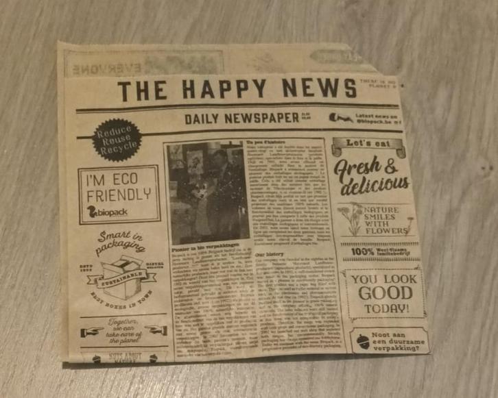 Bruine snackzakjes in vetvrij papier - NEWSPAPER, Diversen, Overige Diversen, Nieuw, Ophalen