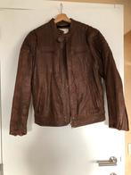 Lederen herenjas Large, Kleding | Heren, Ophalen, Maat 52/54 (L), Bruin, Zo goed als nieuw