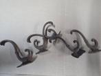 5 antieke kapstok haken, Enlèvement, Comme neuf, Métal