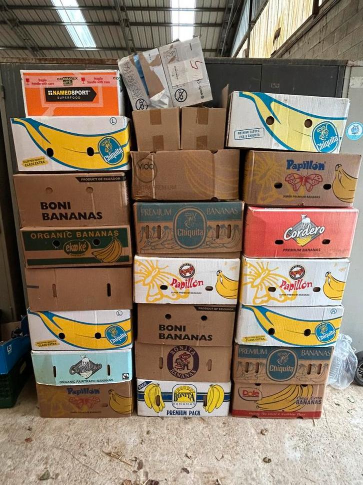 gros lot pour brocante 23 caisses à bananes, Diversen, Rommelmarktspullen, Ophalen of Verzenden