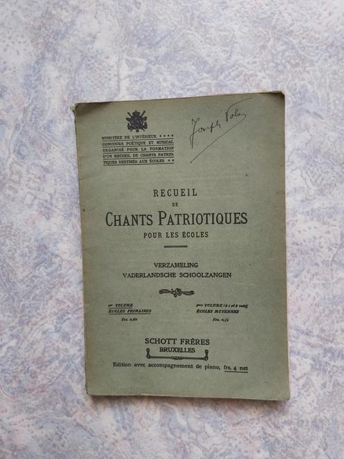 België Belgique Zang Chanson Lied School Ministerie Muziek, Boeken, Muziek, Gelezen, Algemeen, Verzenden