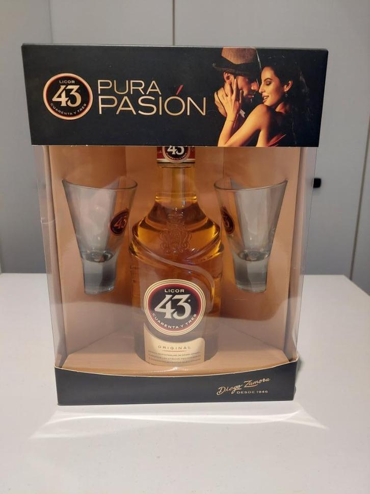 Licor 43 Cadeauverpakking  Spaanse origine, Verzamelen, Glas en Drinkglazen, Nieuw, Overige typen, Ophalen