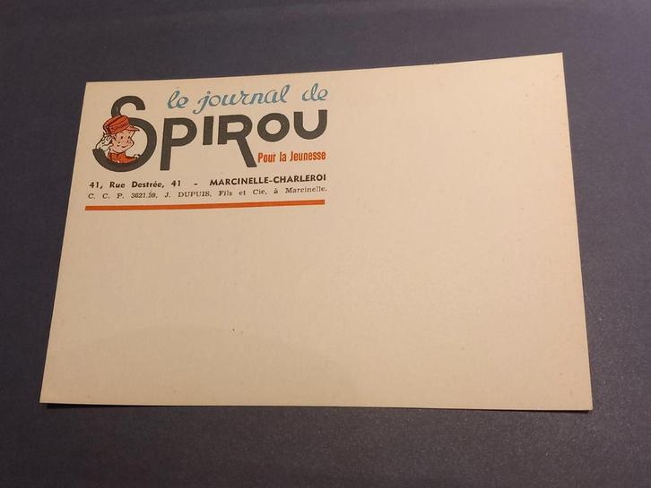 Buvard Spirou Jijé (Robbedoes) 1940, Boeken, Stripverhalen, Zo goed als nieuw, Ophalen of Verzenden