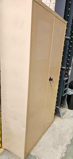 Garderobekast, kantoorarchieven, metaal, 4 planken, Werkplek, Ophalen of Verzenden, Gebruikt, Kast