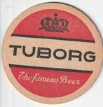 BIERKAART   TUBORG met achterkant, Collections, Marques de bière, Autres marques, Sous-bock, Envoi, Neuf
