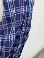 SJAAL GERUIT BLAUW GROOT 200X60 CM NIEUW, Kleding | Dames, Mutsen, Sjaals en Handschoenen, Ophalen of Verzenden, Nieuw, Sjaal