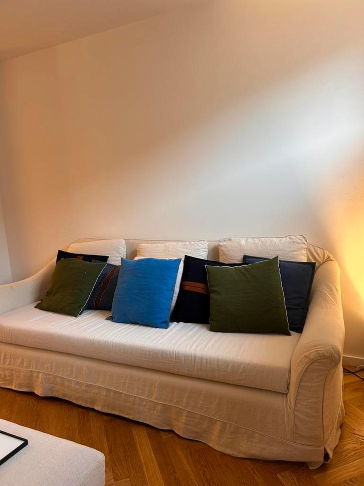 Linnen 3 zit in zeer goede staat (230 x 105), Maison & Meubles, Canapés | Sofas & Chaises Longues, Comme neuf, Enlèvement