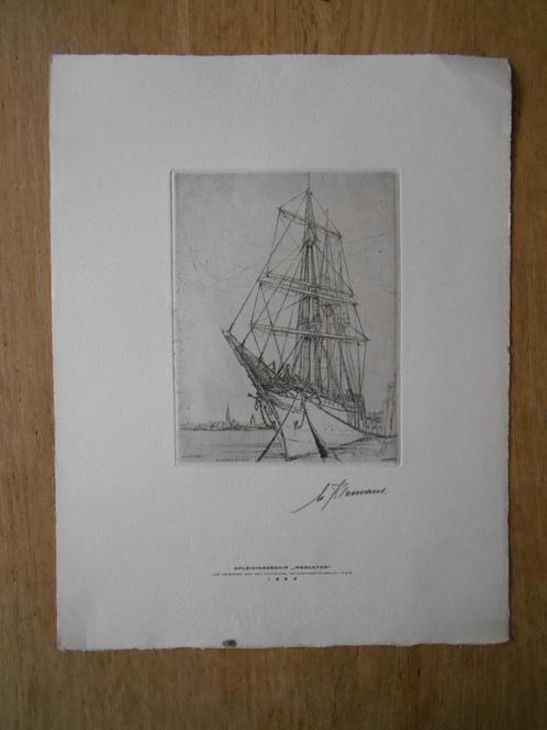 Mercator ets G.Klemans, Antiek en Kunst, Kunst | Etsen en Gravures, Ophalen of Verzenden