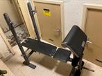 Bench met gewichten, Sport en Fitness, Ophalen, Gebruikt, Fitnessbank
