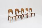 5 Vintage Deense eetkamer stoelen van Niels Koefoed, Antiek en Kunst, Ophalen