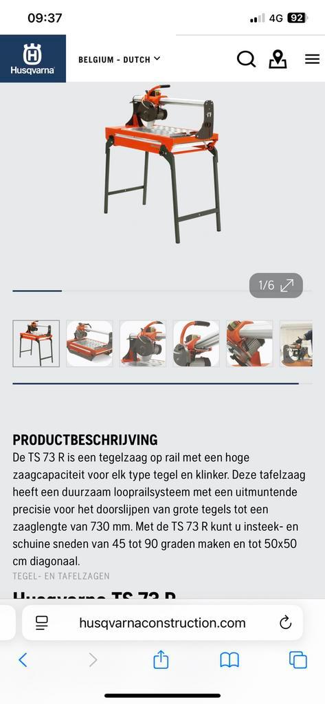 Laatste Husqvarna ts 73 R, Doe-het-zelf en Bouw, Gereedschap | Slijpmachines, Nieuw, Werkbankslijpmachine, Ophalen