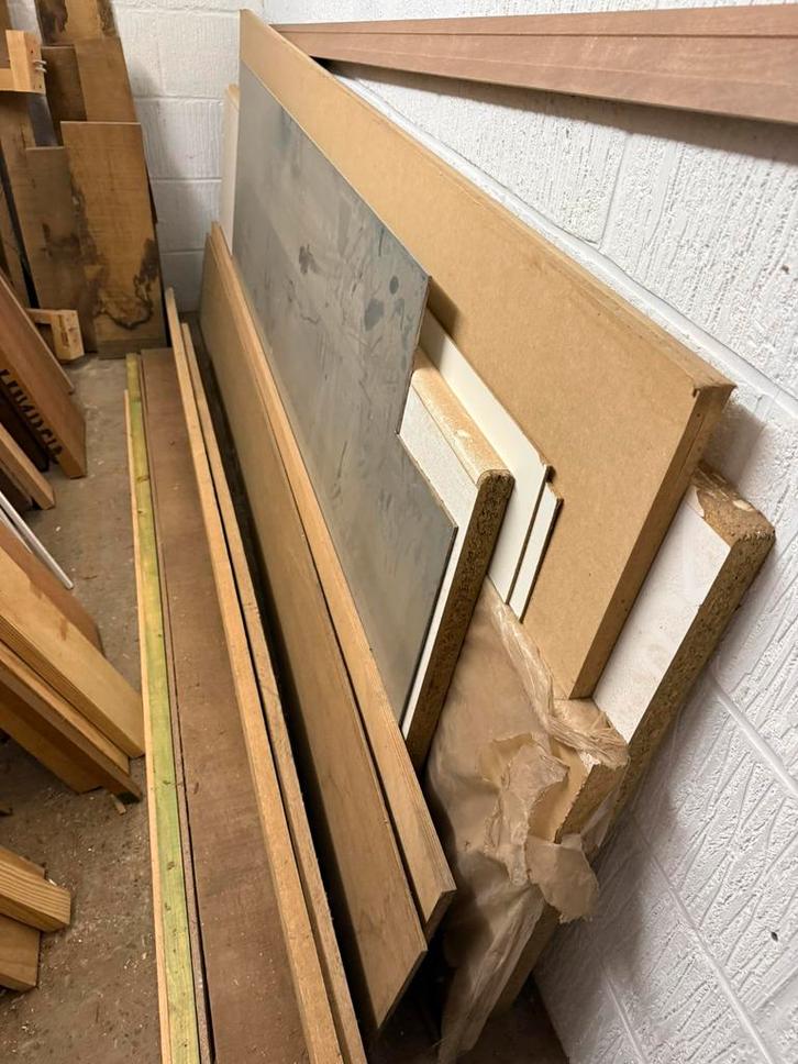 Lot de plan de travail de cuisine, Doe-het-zelf en Bouw, Hout en Planken, Zo goed als nieuw, Plank, Beuken, Ophalen