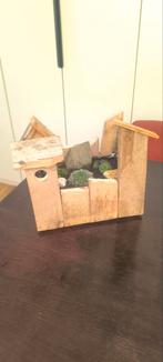 Houten plantenbakje met succulenten / vetplantjes, Tuin en Terras, Planten | Tuinplanten, Ophalen