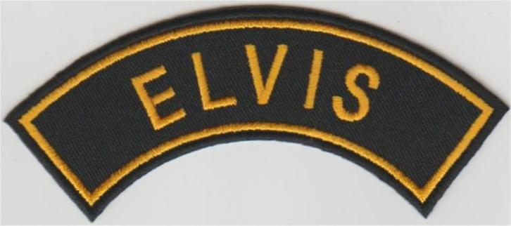 Elvis stoffen opstrijk patch embleem #5, Verzamelen, Muziek, Artiesten en Beroemdheden, Nieuw, Kleding, Verzenden